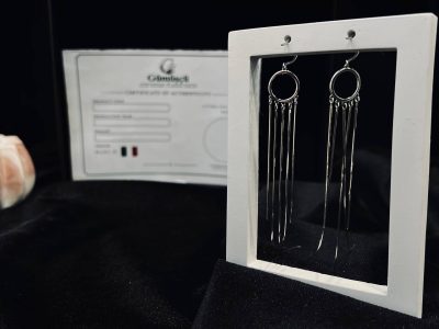 گوشواره آبشاری نقره